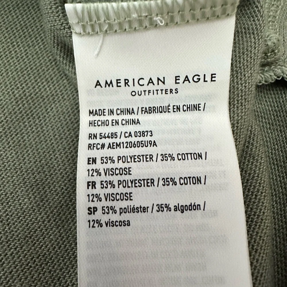 2019 American Eagle V-neck Burnout Tunic Tank Top in Green Size Small Women’s
